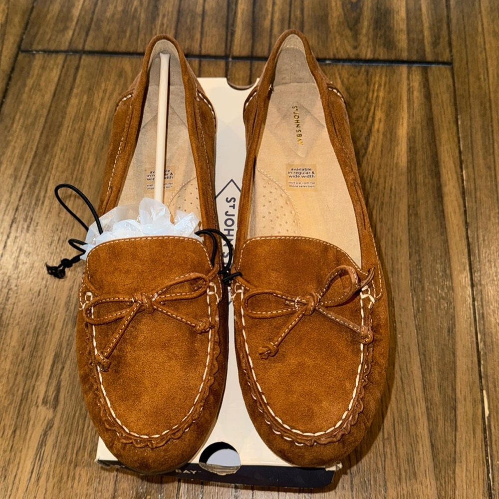 Brown moccasins NWT size 11